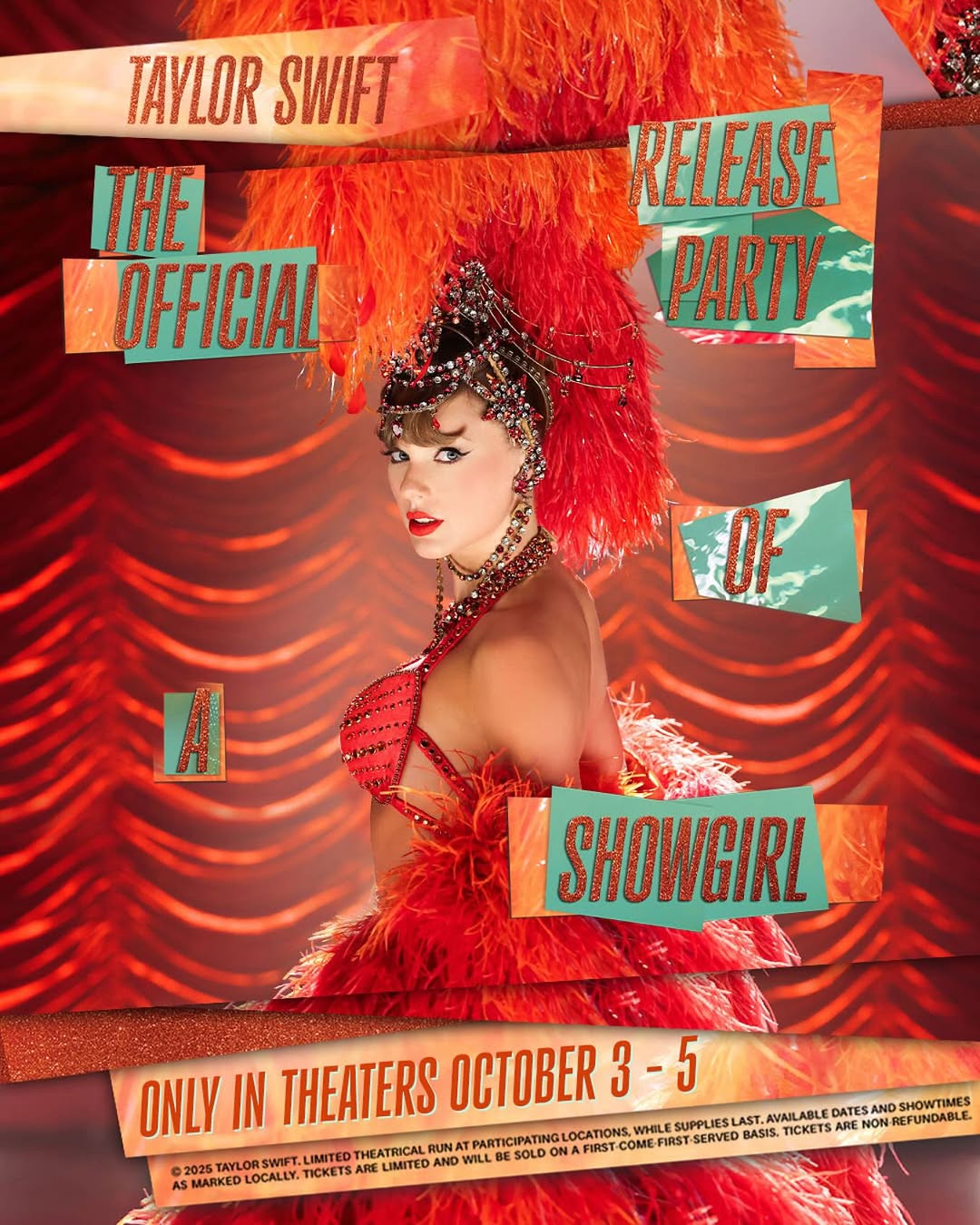Taylor Swift wore orange in a new Showgirl photo