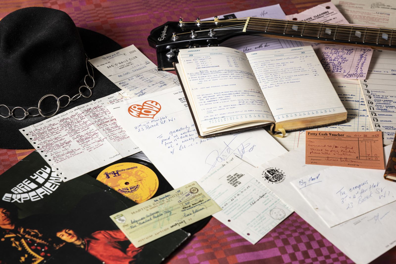 Jimi Hendrix memorabilia