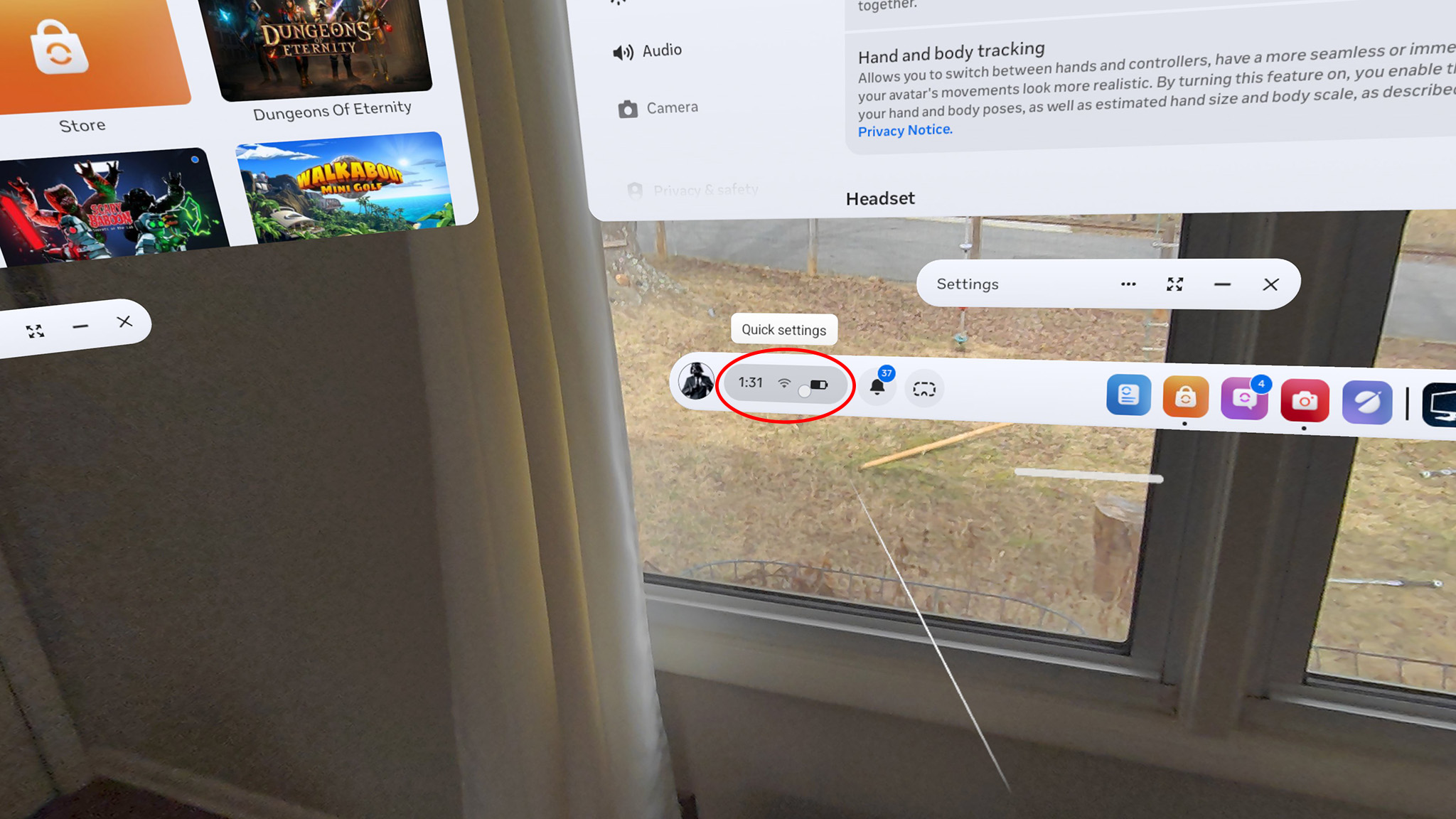 How to enable Expanded Quick Actions on a Meta Quest 3