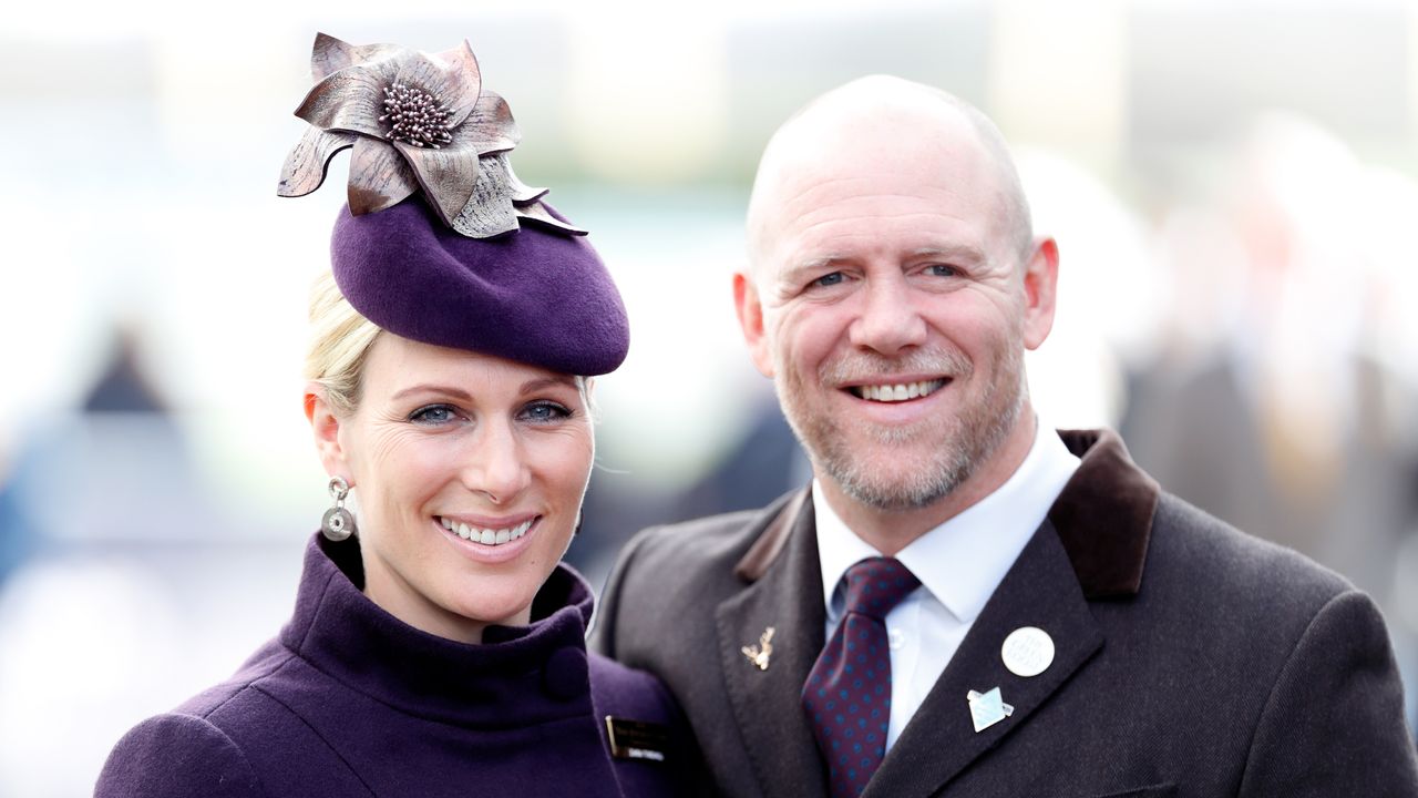 Zara Tindall and Mike Tindall attend day 4 &#039;Gold Cup Day&#039; of the Cheltenham Festival 2020 at Cheltenham Racecourse on March 13, 2020 in Cheltenham, England