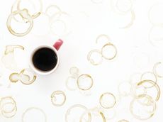 stain removal guide: coffee ring stains