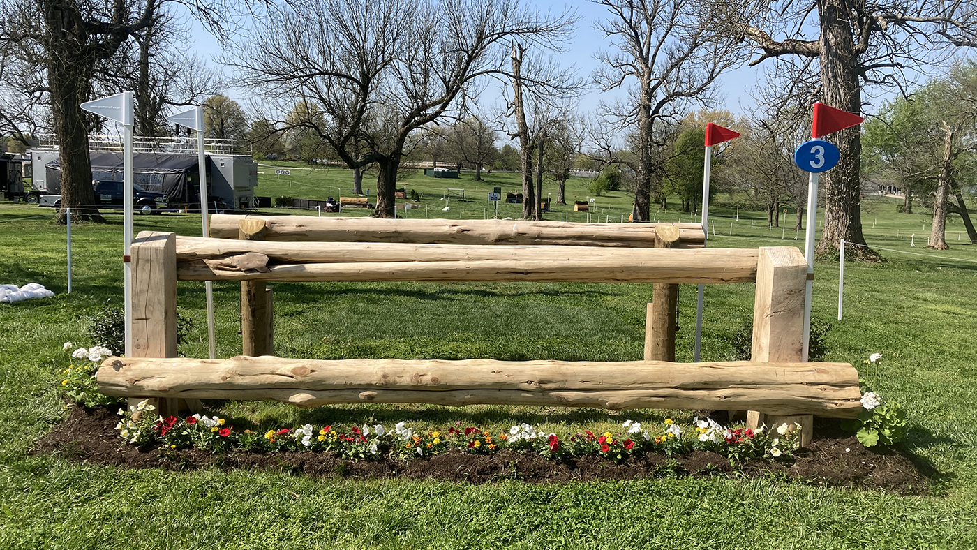Kentucky Three-Day Event cross-country course fence 3
