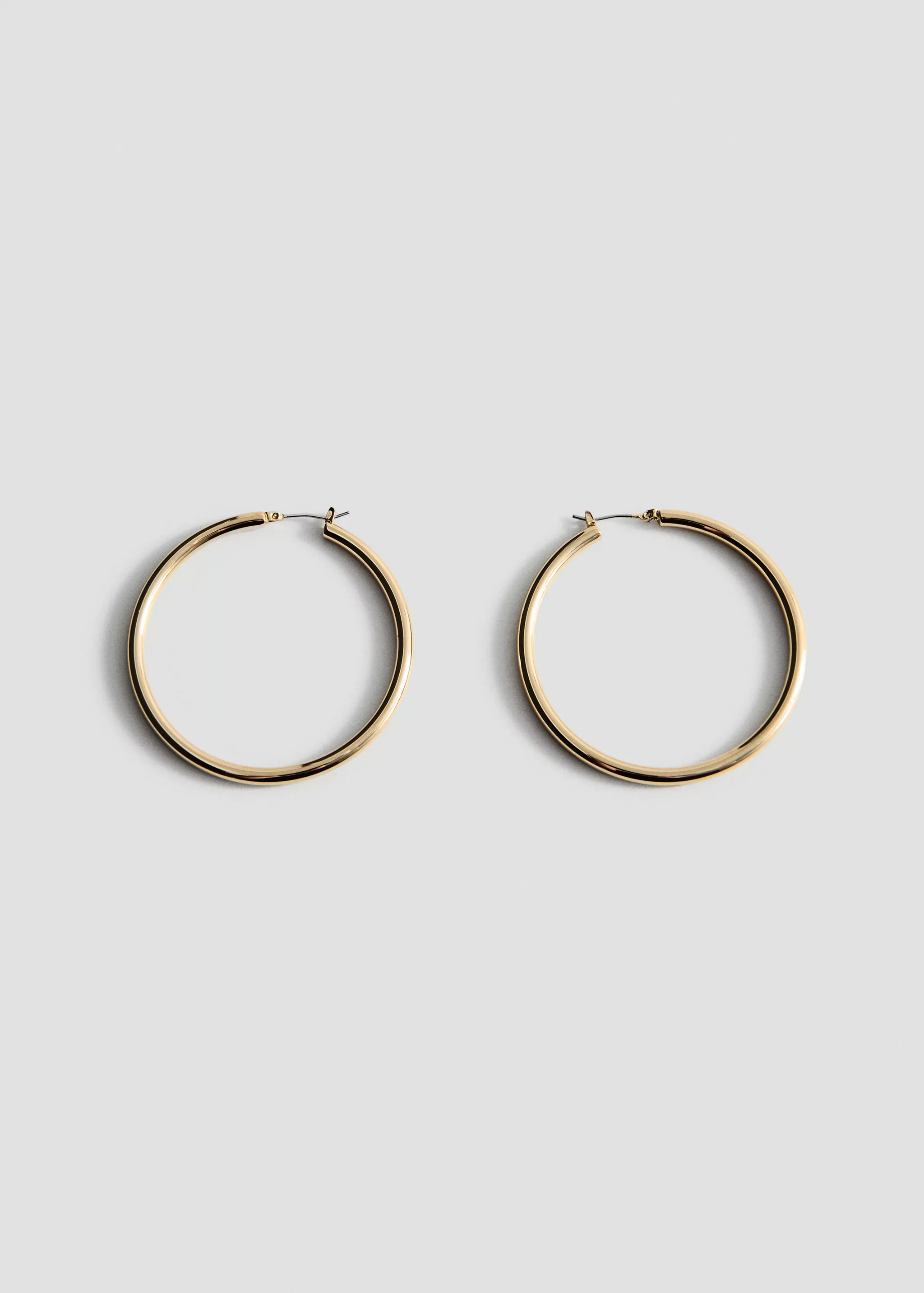 Metallic Hoop Earrings - Women | Mango United Kingdom
