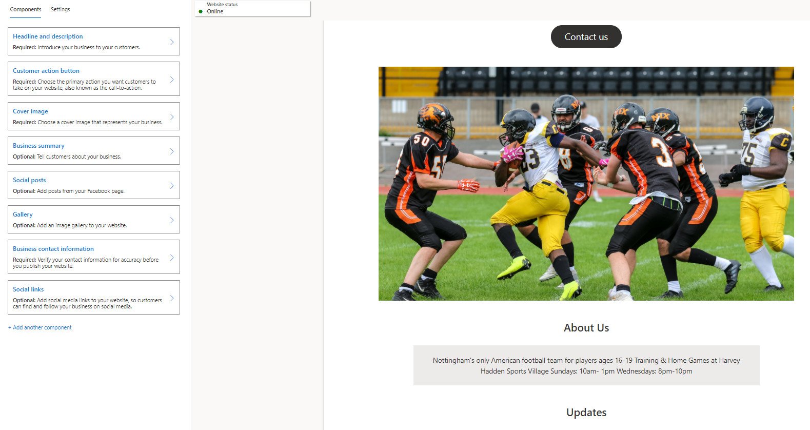Website Builder Customizing