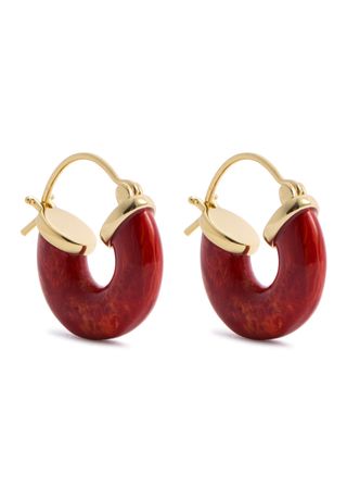 Petit Swell 18kt Gold-Plated Hoop Earrings