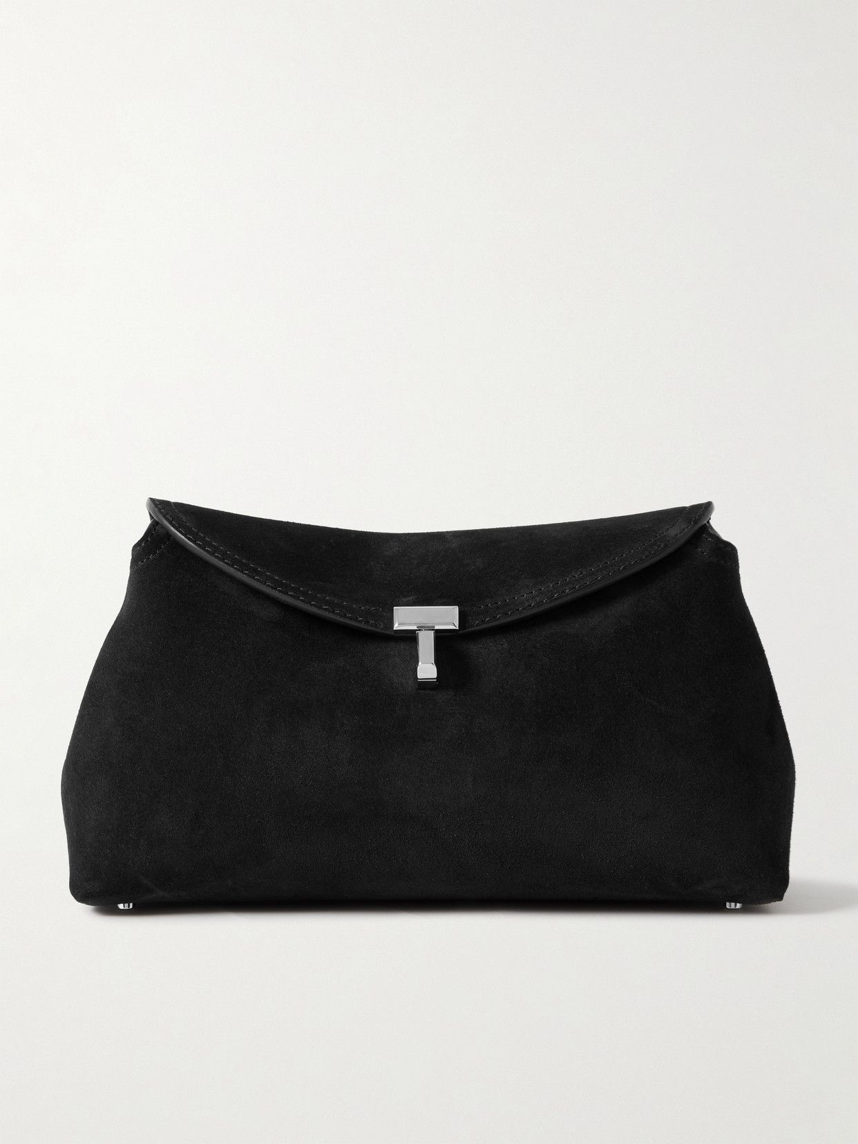T-Lock Suede Clutch