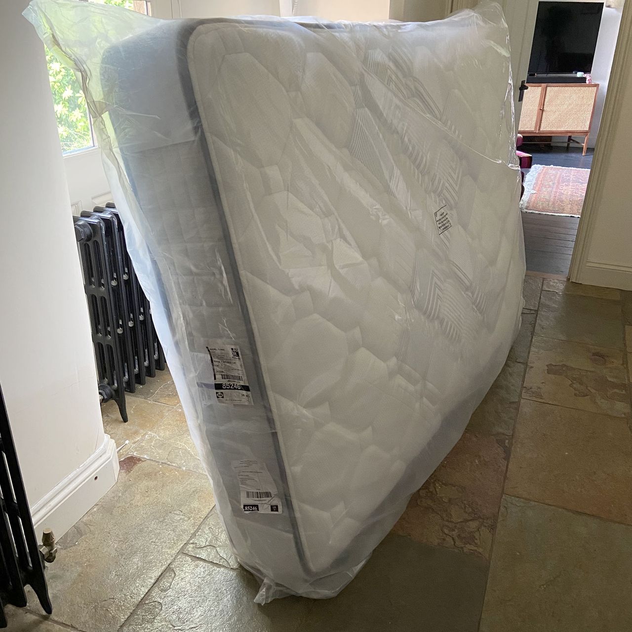 The Sealy Newton Posturepedic Mattress being tested