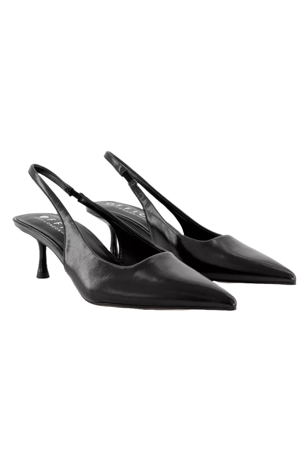 Madison Point Court Kitten Heels Black