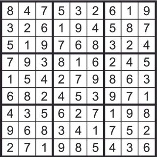 Sudoku solution