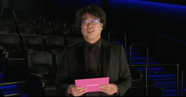 Bong Joon Ho presents the Oscar for best directing