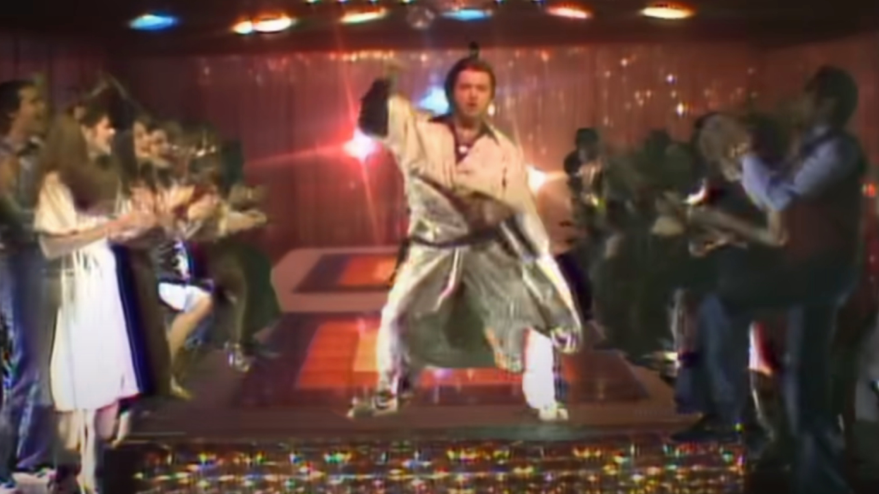 John Belushi as the Samurai dancing on SNL