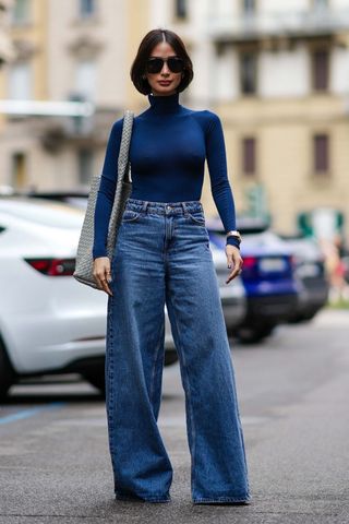How to style wide leg jeans