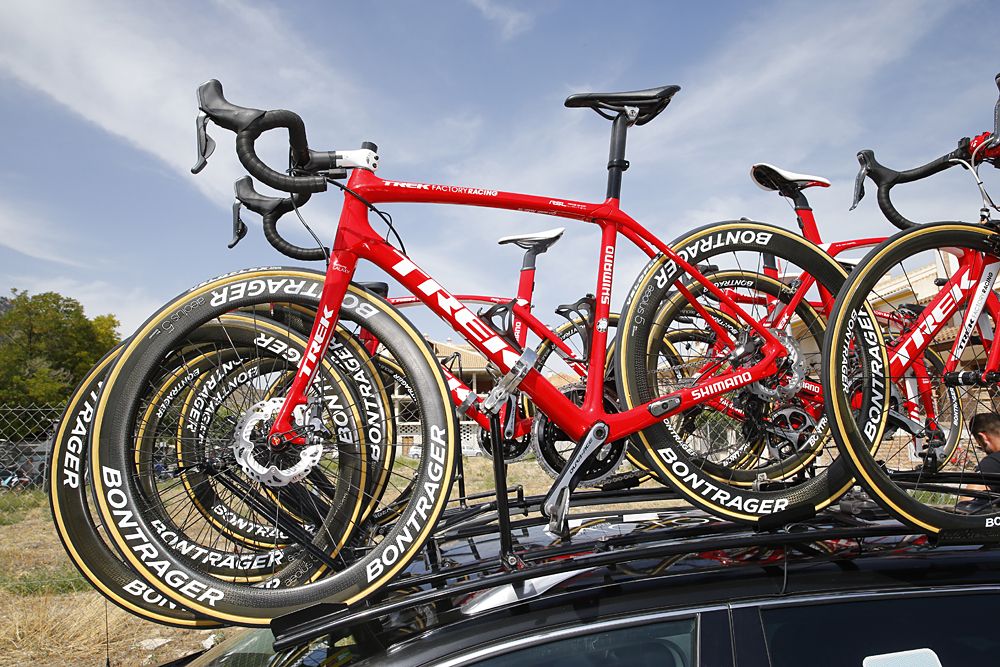 Trek Factory Racing is testing disc brakes at the Vuelta