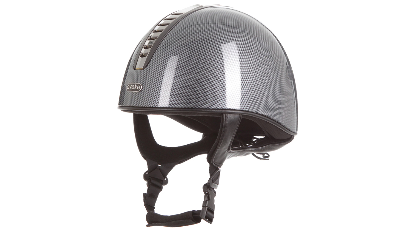 Evoke Orion Jockey Skull High Shine Carbon Gunmetal Black