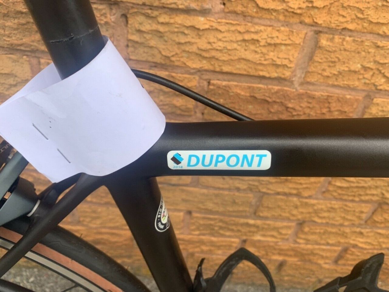 Look closely, and the name-tag says '2018' on it &ndash; but this is definitely a 2019 bike as AG2R were on Factor bikes before last season