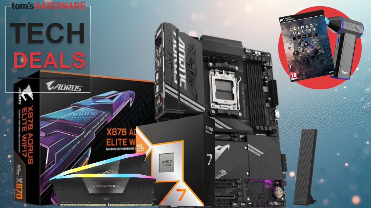 Newegg slashes $176 off this potent AMD gaming bundle, which includes $437.99 of RAM - Ryzen 7 9800X3D CPU, 32GB of Corsair Vengeance, and X870E Aorus Elite Wifi 7 motherboard for $1,020
