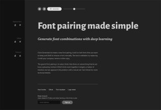 Font pairing tools: Fontjoy