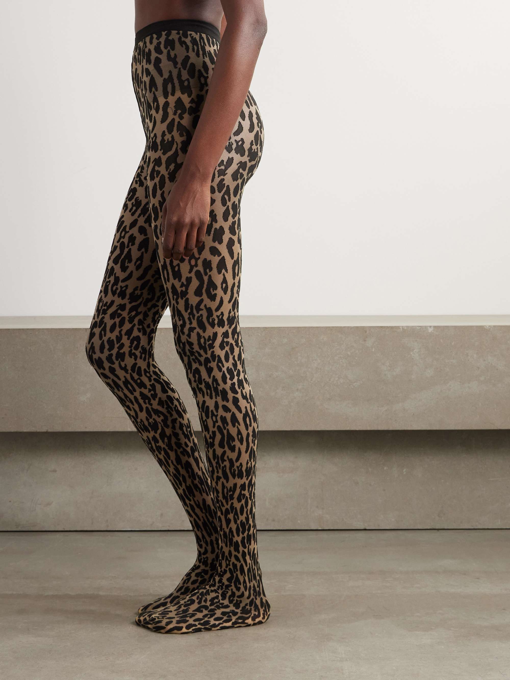 Josey 20 Denier Leopard-Print Tights