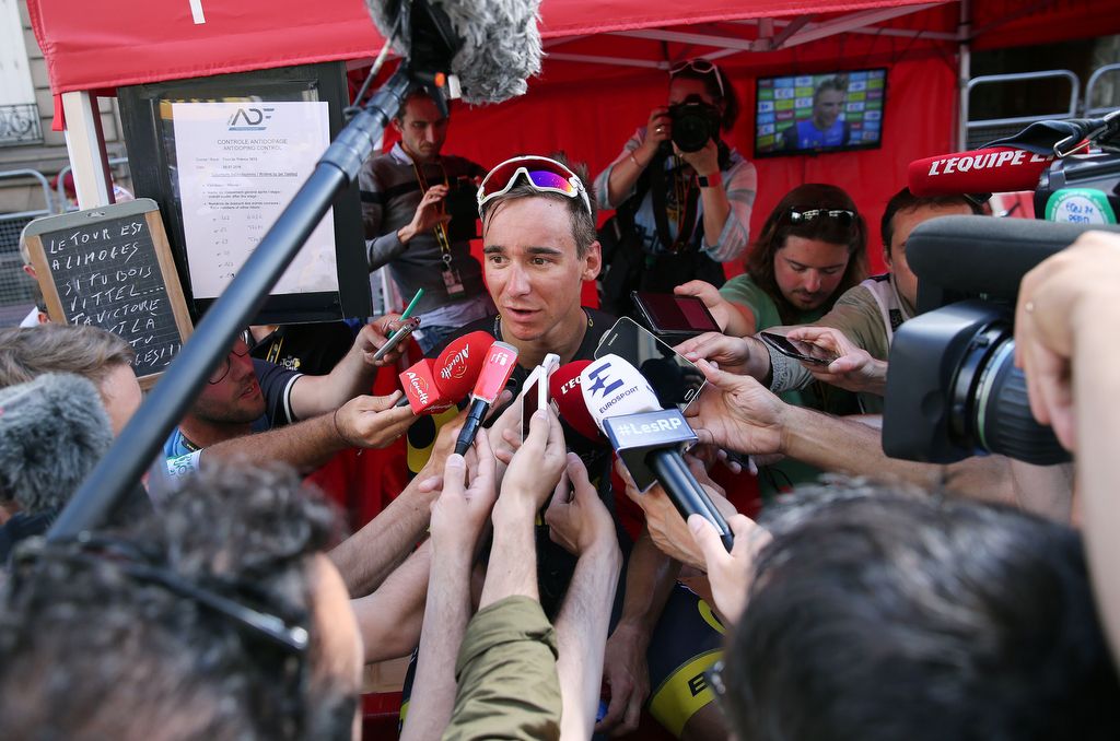 Bryan Coquard was swapmed by the French press after his lost by a mere 2.8cm
