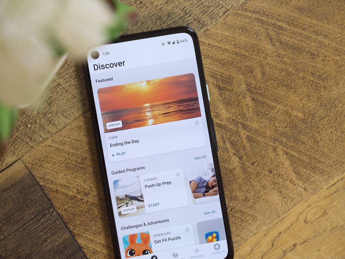 Fitbit Premium Discover page