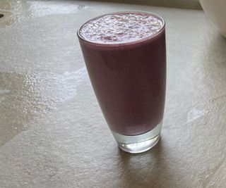 Smoothie made in the Bamix immersion blender