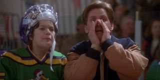 Emilio Estevez and Joshua Jackson in The Mighty Ducks