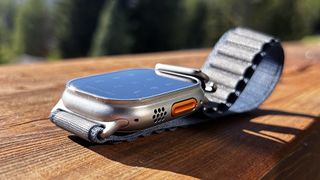 Apple Watch Ultra 2 with Action Button showing