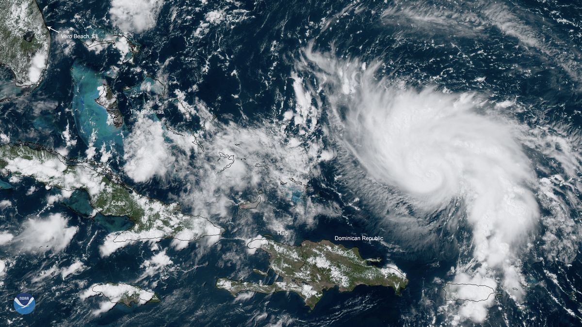 Hurricane Dorian is expected to strengthen as it approaches the northwestern Bahamas.