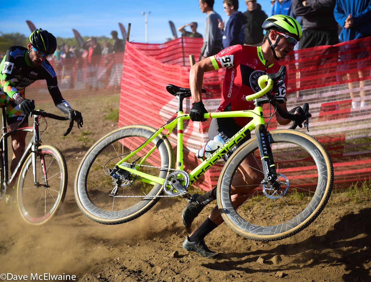Raphael Gagne (Red Truck Racing) preparing to run a set of stairs