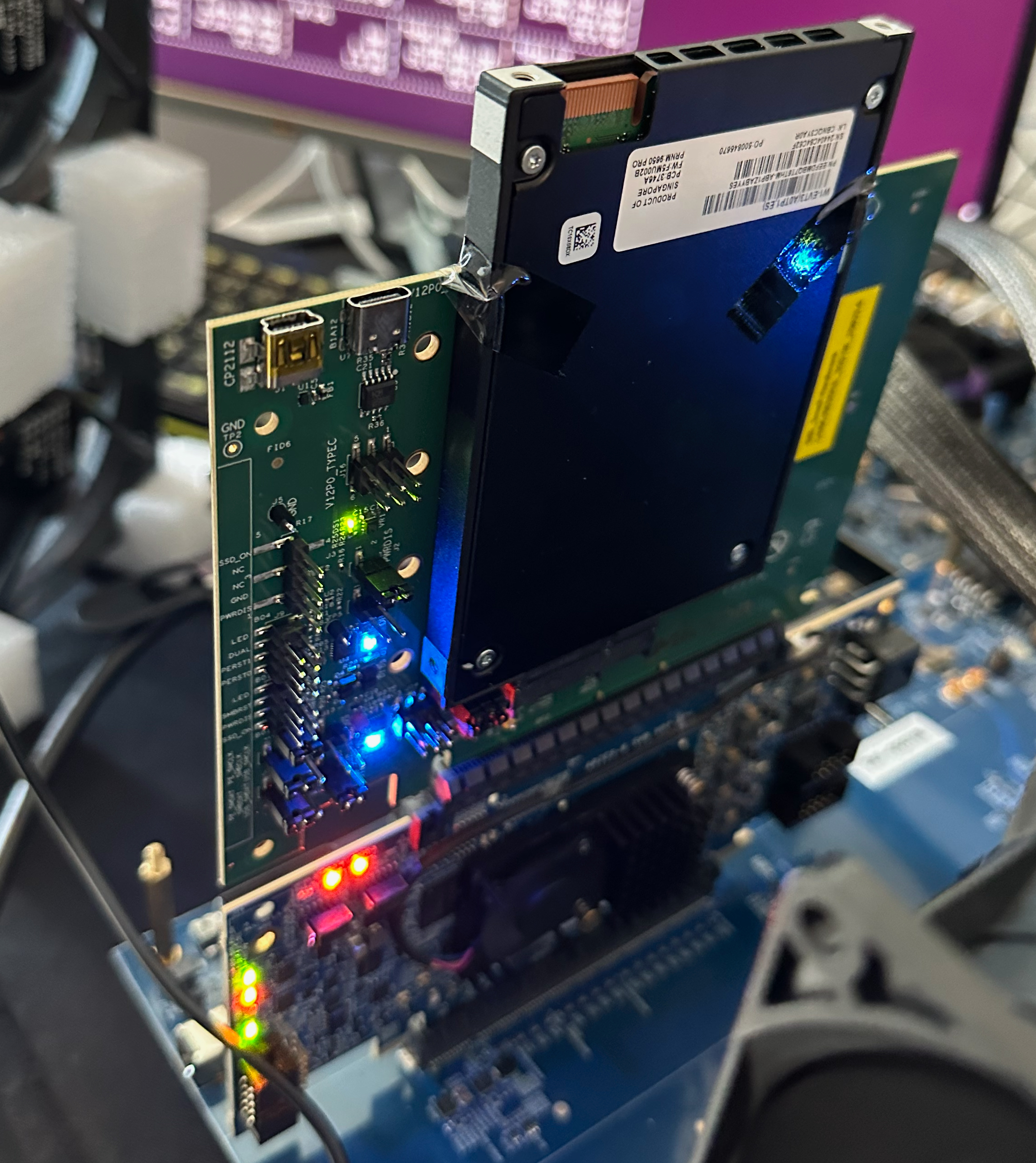 Micron 9650 Pro SSD with a PCIe 6.0 x4 connection.