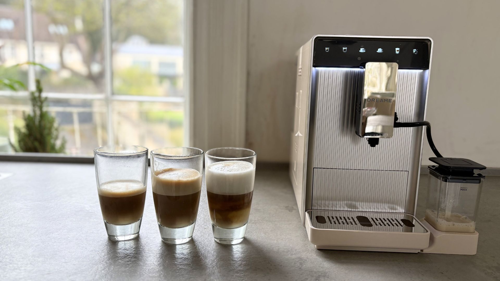 Dreame Ecceluxe Slim Fully Automatic Espresso Machine being tested