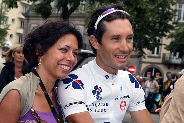Christophe Lemevel (Francaise des Jeux) and his wife