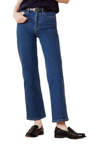 Ultra High-Rise Wide-Leg Crop Jean (Were $120) 