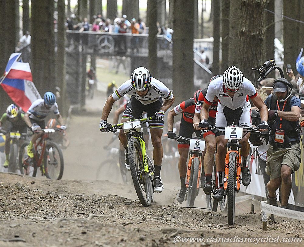 Mathieu van der Poel (Corendon-Circus) at the front