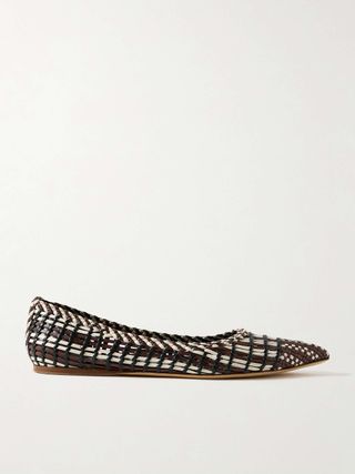 Milos Woven Leather Ballet Flats