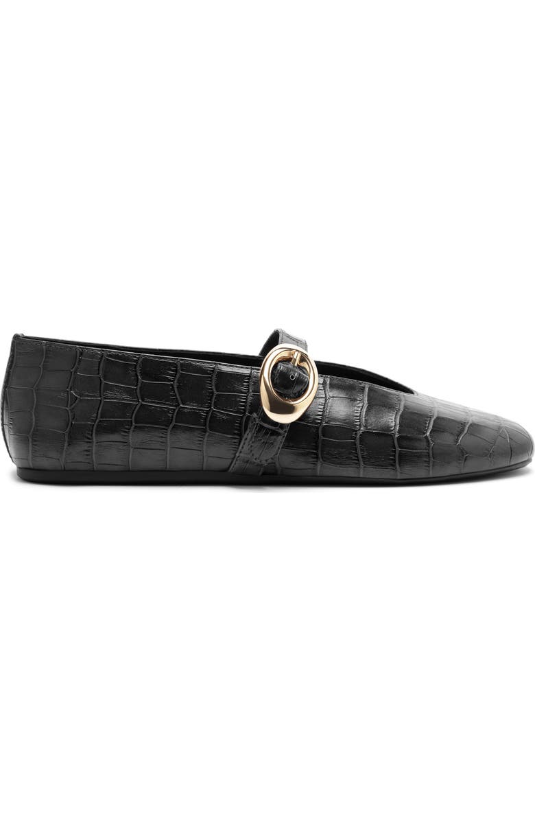 Erica Croc Embossed Ballet Flat