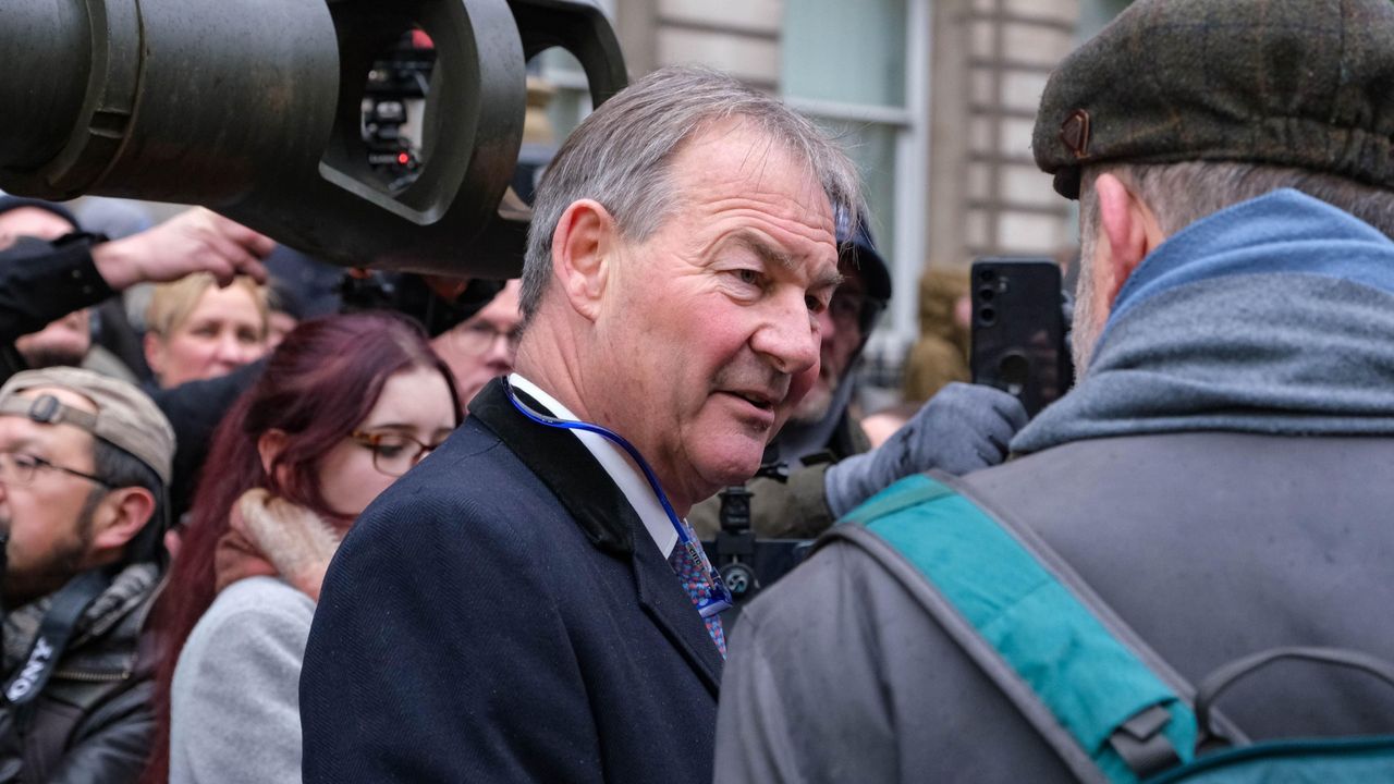 Reform UK MP Rupert Lowe in a crowd of people