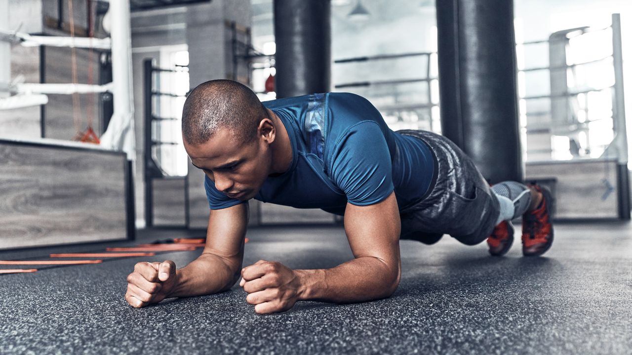 Man doing the plank