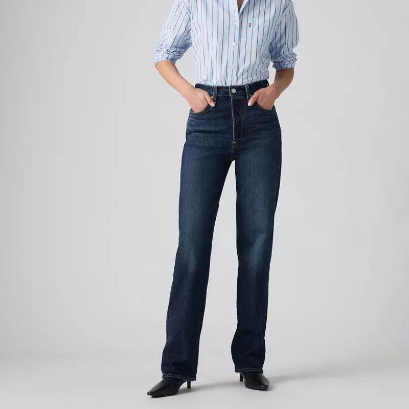 Ribcage Full Length Women&#039;s Jeans on model 