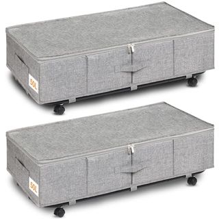 Huquter Under Bed Storage on Wheels