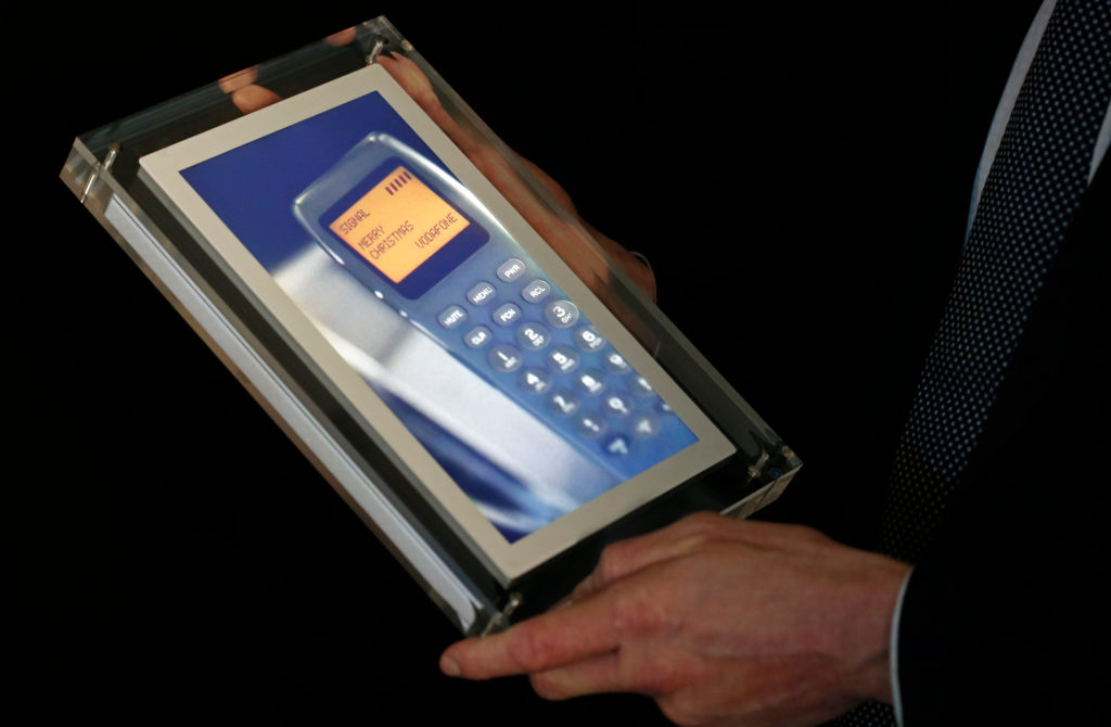 &ldquo;Merry Christmas&rdquo; The World's First SMS By Vodafone Is Displayed By Aguttes Prior Its Auction