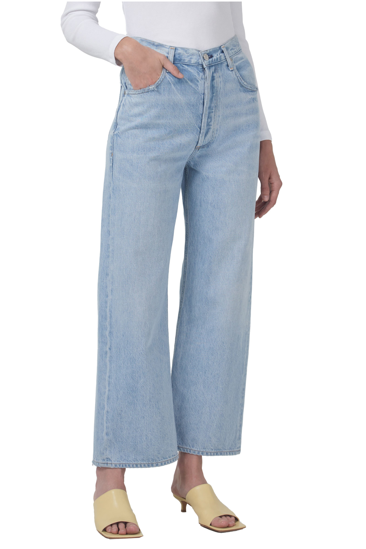 Citizens of Humanity Gaucho High Waist Crop Wide Leg Jeans