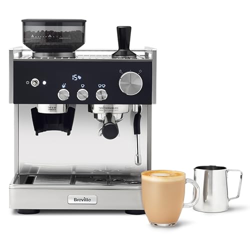Breville Barista Signature Espresso Machine | Bean to Cup Coffee Maker With Integrated Coffee Grinder &amp;amp; Milk Frother | 15 Bar Italian Pump | Stainless Steel [vcf160]