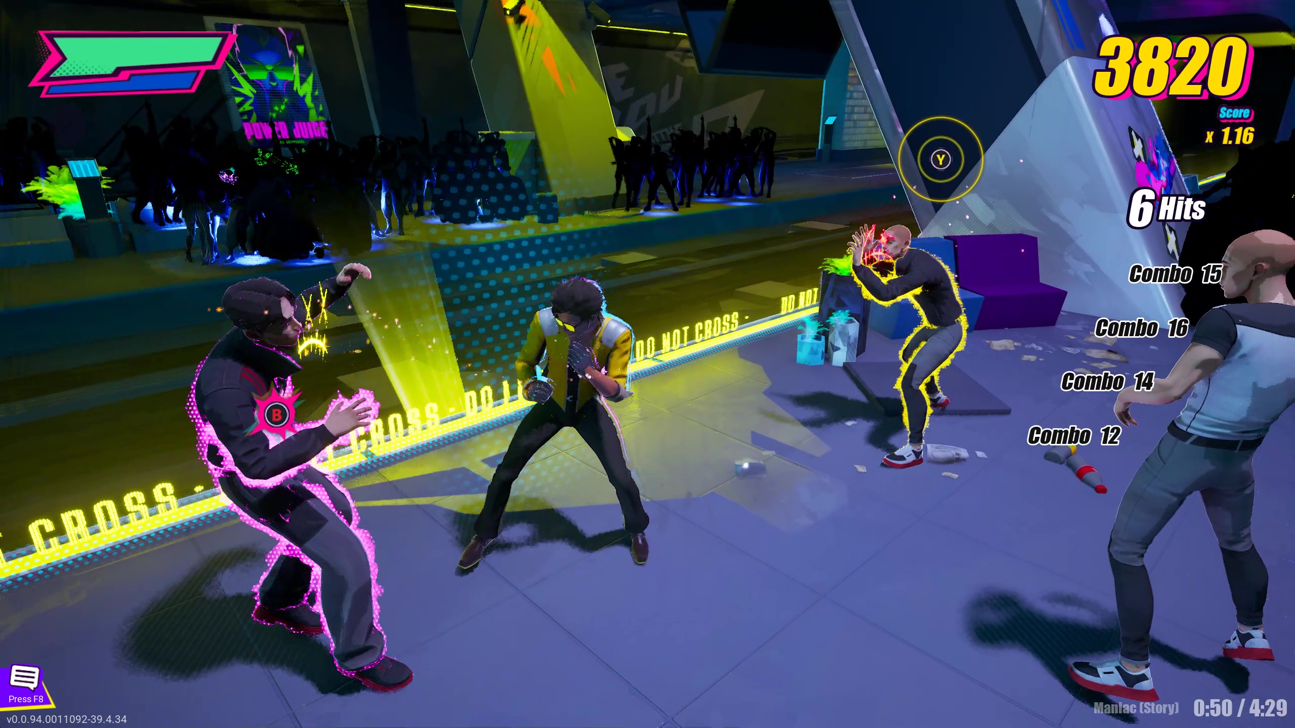 Charlie Disco fends of enemies in Dead as Disco's Hemlock stage from the Steam Next Fest demo