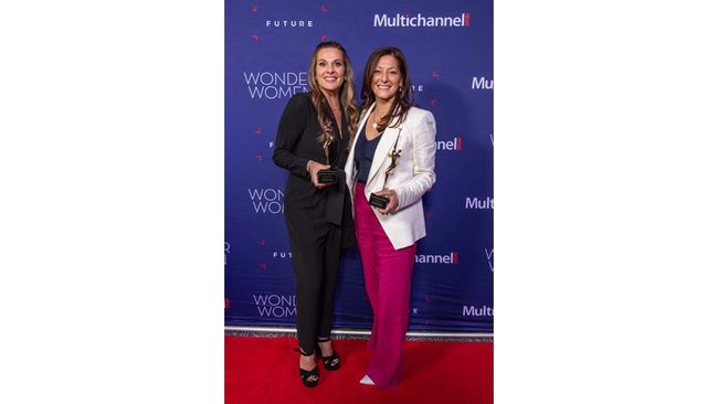 Reality TV was represented at Wonder Women of New York by Lucilla D&rsquo;Agostino (l.), head of Evolution Media and Big Fish Entertainment, Amazon/MGM, and Laura Palumbo Johnson, co-founder and executive producer, Magilla Entertainment.
