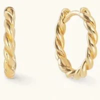 Medium Twist Hoops, £60| Spells of Love