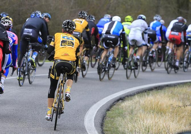 Riders covered up their jerseys with vests despite fines being levied for numbers obscured