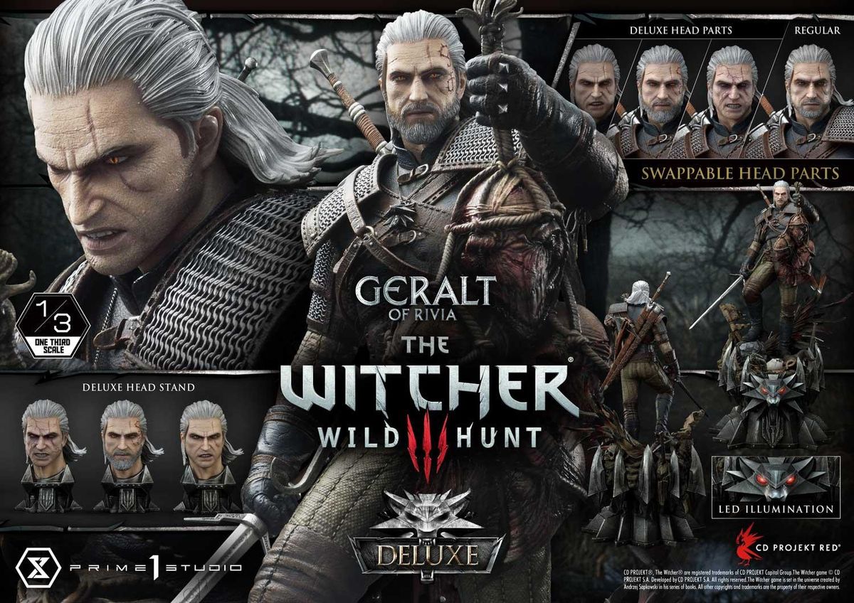 Geralt of Rivia statue