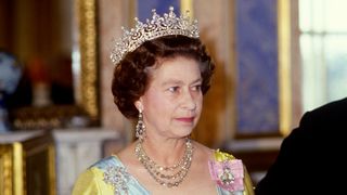 Queen Elizabeth ll attends the State Banquet given in her honour by King Carl XVl Gustaf and Queen Silvia of Sweden in Stockholm, Sweden