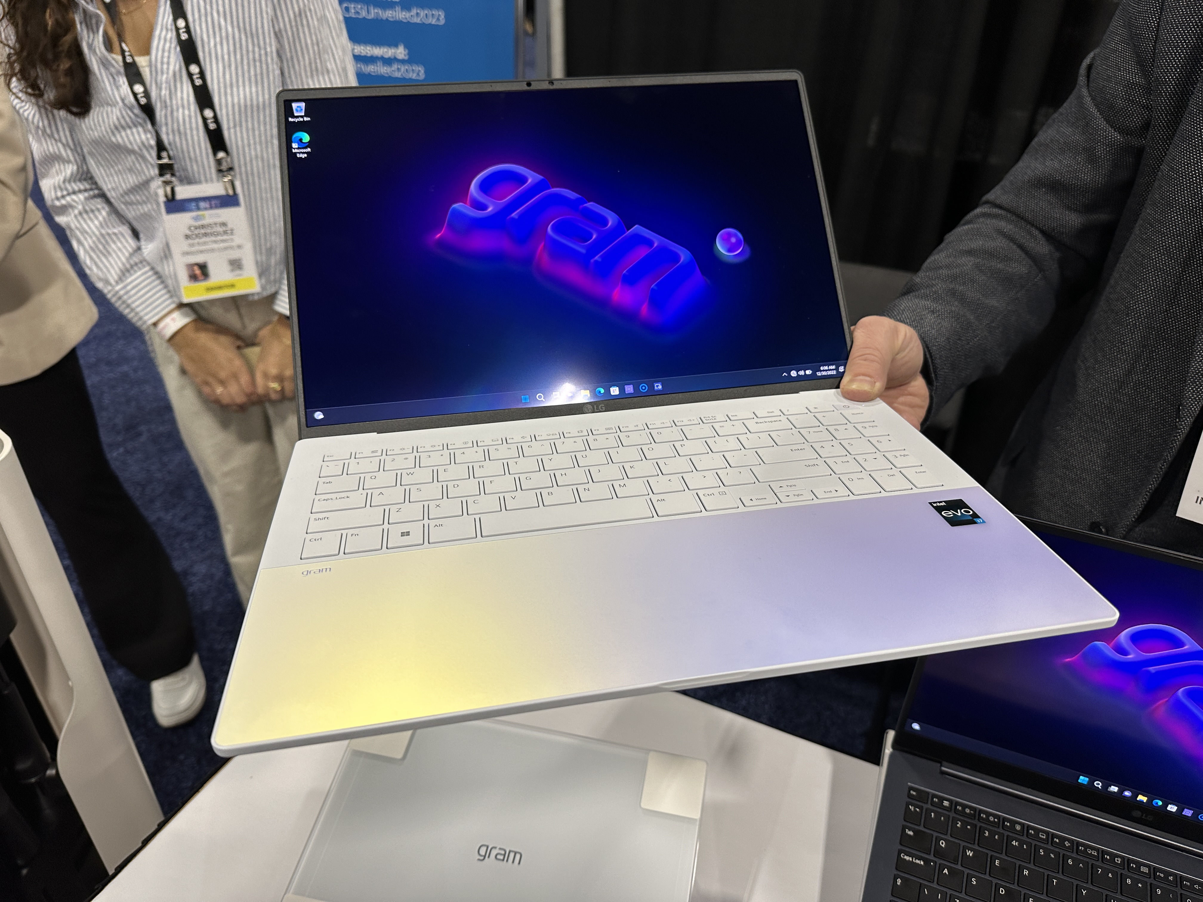 The LG Gram Style is an iridescent 16-inch laptop with a disappearing  trackpad